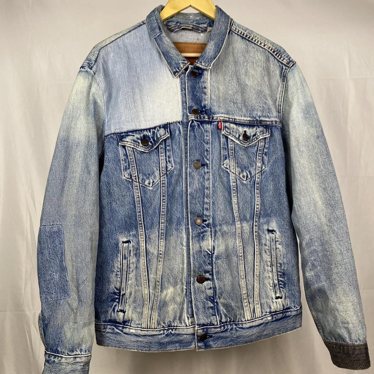 LEVIS PATCHWORK DENIM JACKET (D213) -An awesome | Depop