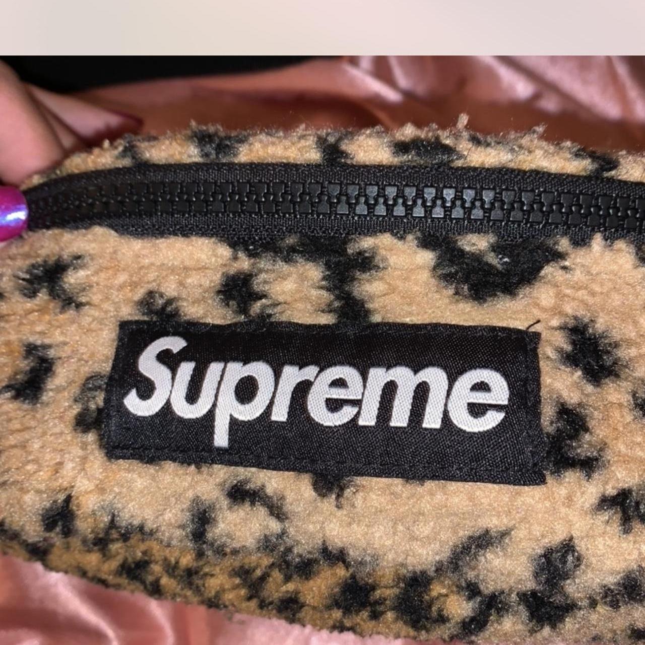Supreme Fanny pack. Cheetah print and fuzzy🤎 real | Depop