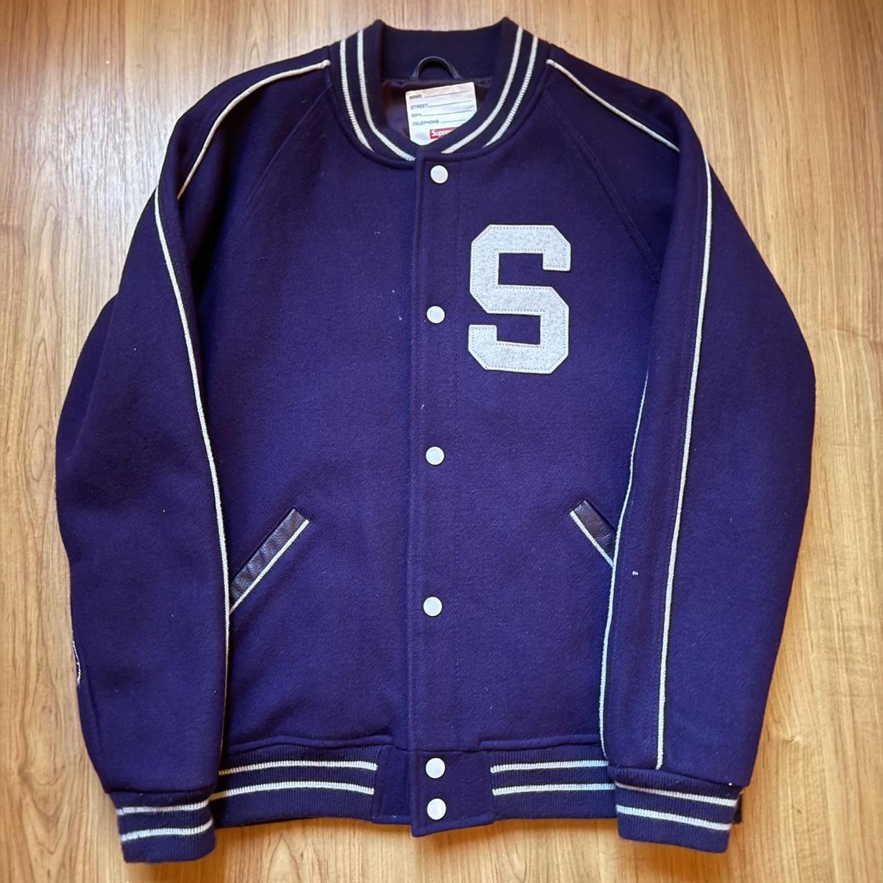 Rare Supreme Holy Trinity Varsity Jacket FW12 Size | Depop