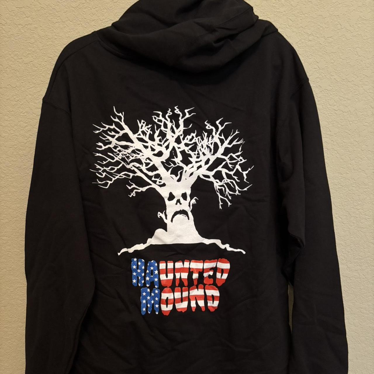 Black and white sematary haunted mound american flag... | Depop