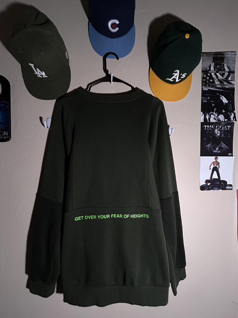 Green nike crewneck sweatshirt with get over your depop
