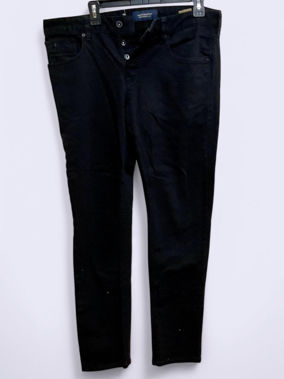 Scotch Soda Men's Straight leg Faded Jeans Black 34