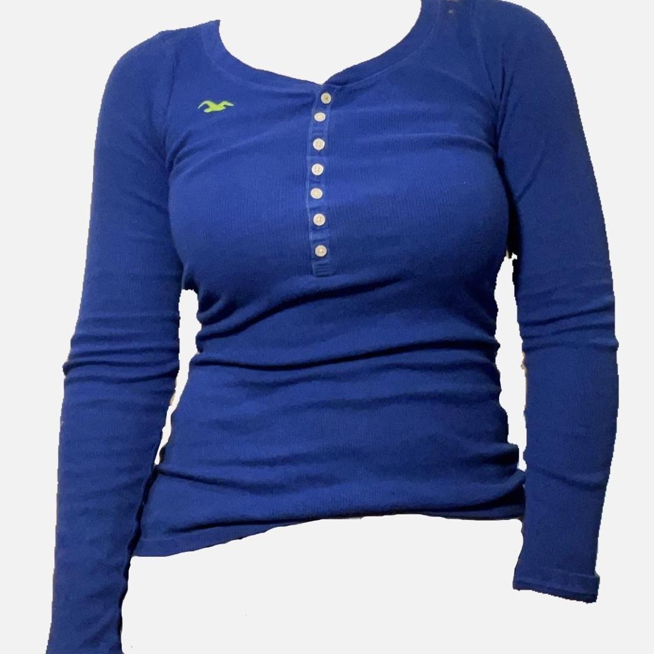 Hollister Clothing Hollister Navy Blue Long Sleeve Hollister Long
