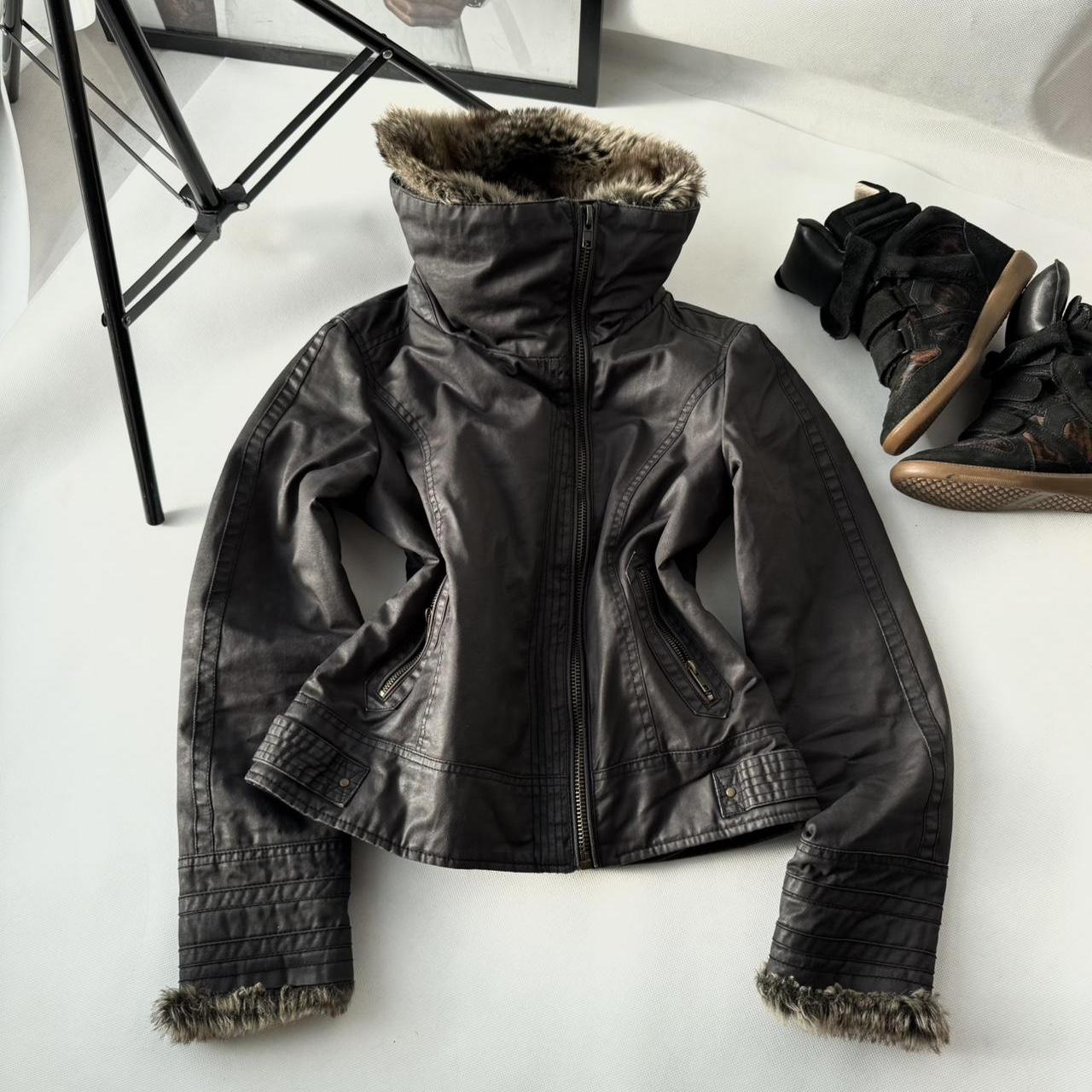 Ed Hardy Vintage Leather Jacket Distressed Y2K | Depop