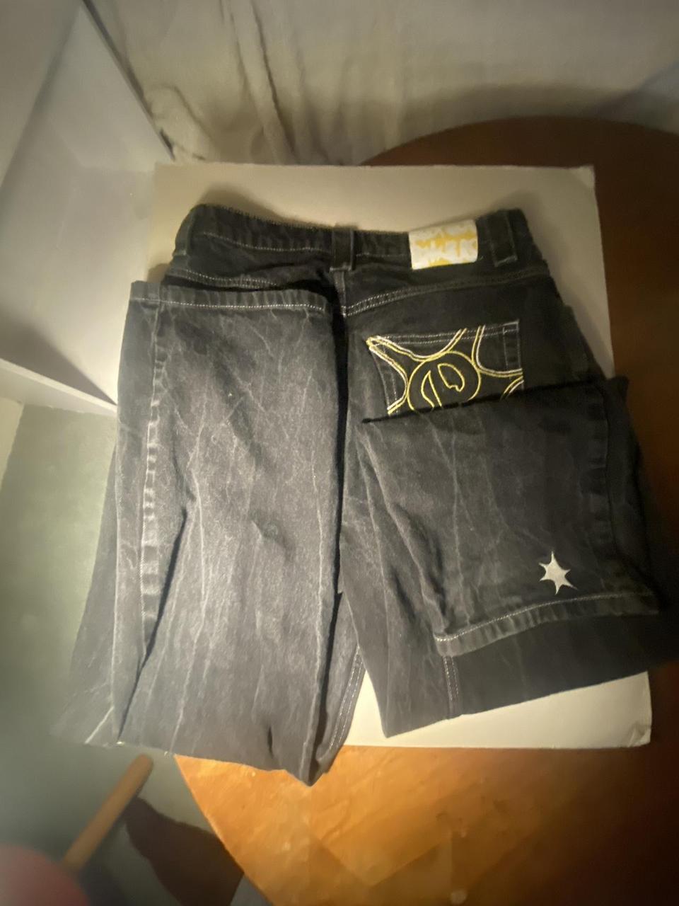 SOLD —— Protect Ldn Jeans Bonkers Scribble Size 32... Depop