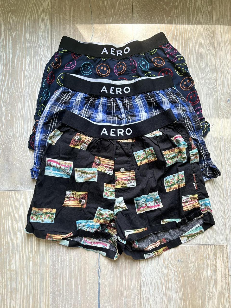 3 pairs of Aero boxers - multicoloured -worn... - Depop