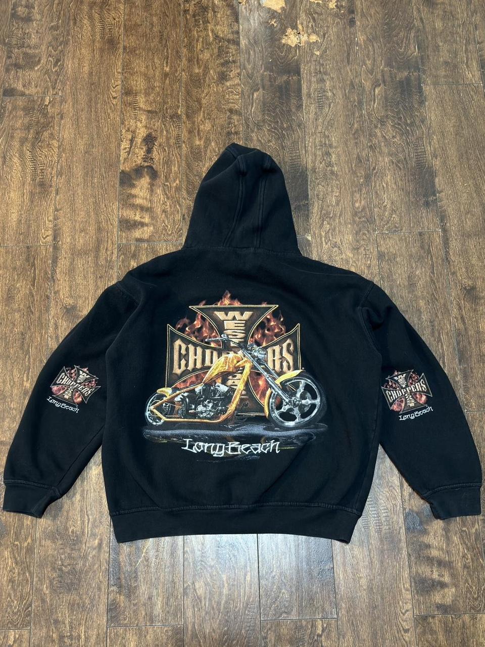 Vintage on sale Jesse James West Coast Choppers Hoodie Size XL/XXL