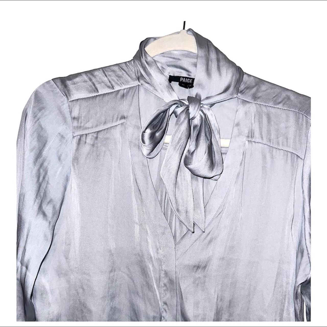 Paige Tie Neck Blouse - Brand: Paige - Size:... - Depop