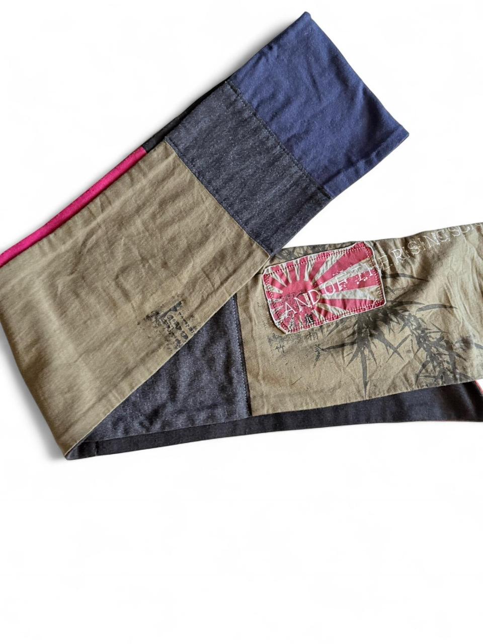 Women's Scarf - Multi – Vintage Patchwork Graphic… - image 3