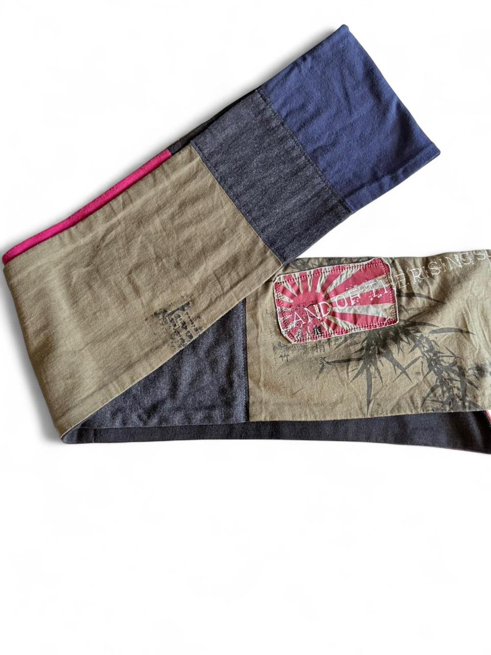 Women's Scarf - Multi – Vintage Patchwork Graphic… - image 6