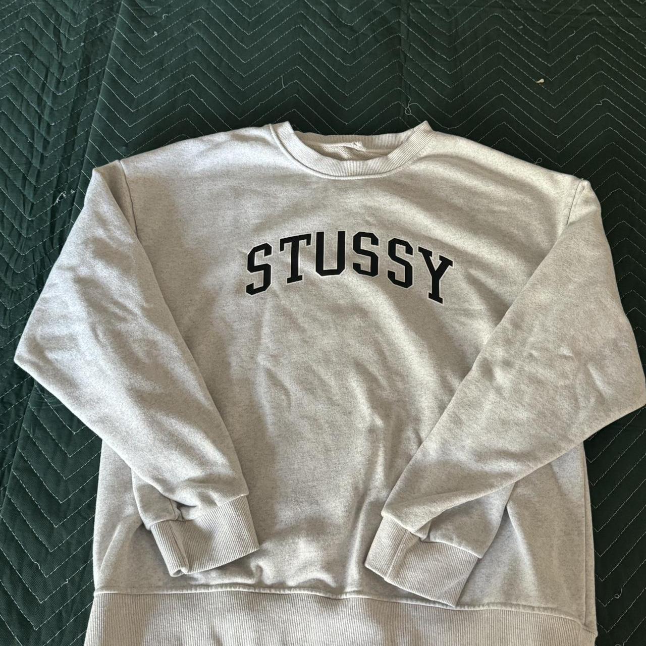 Vintage Grey Stüssy sweater 🩶 Perfect for winter No... - Depop