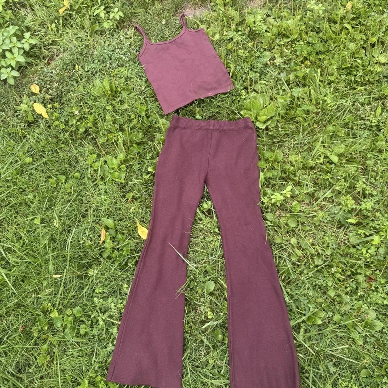 Beach riot women's burgundy and purple top