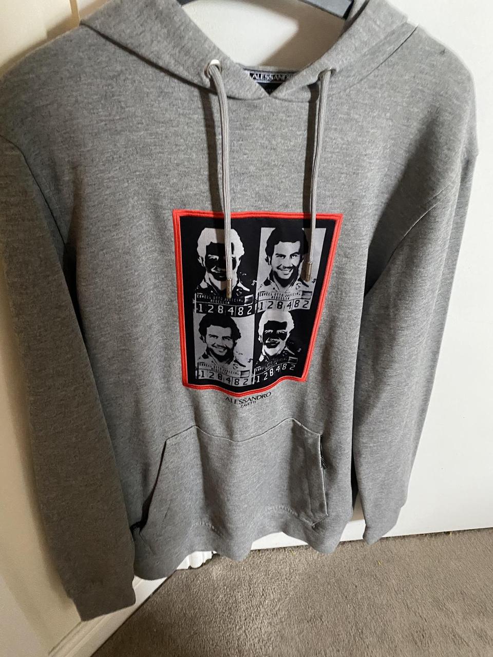 zavetti canada pablo escobar el chapo hoodie grey Depop