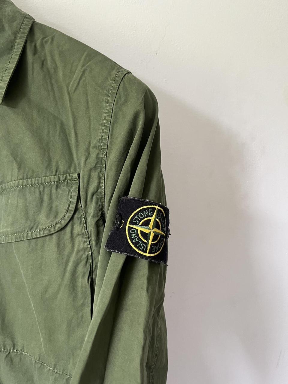 Stone Island AW/22 Green Overshirt Size... - Depop