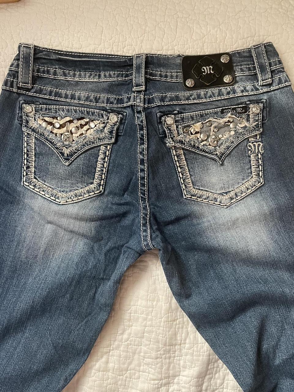 NOT FOR SALE SOLD Miss me Jeans! Super adorable😣... - Depop