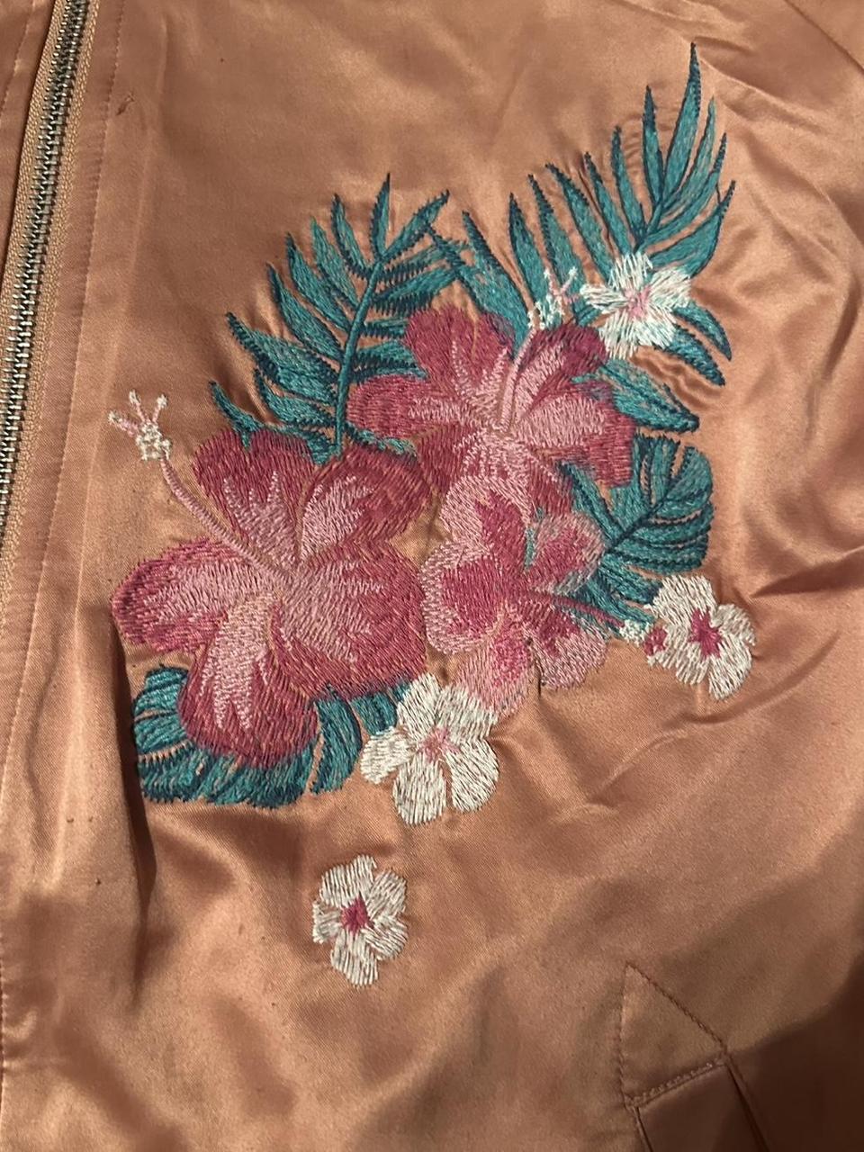 Mossimo Women's Bomber Jacket - Orange/Multi - XX… - image 2