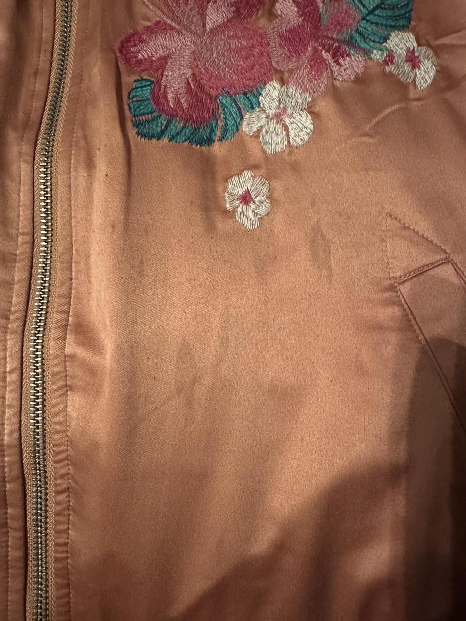 Mossimo Women's Bomber Jacket - Orange/Multi - XX… - image 6