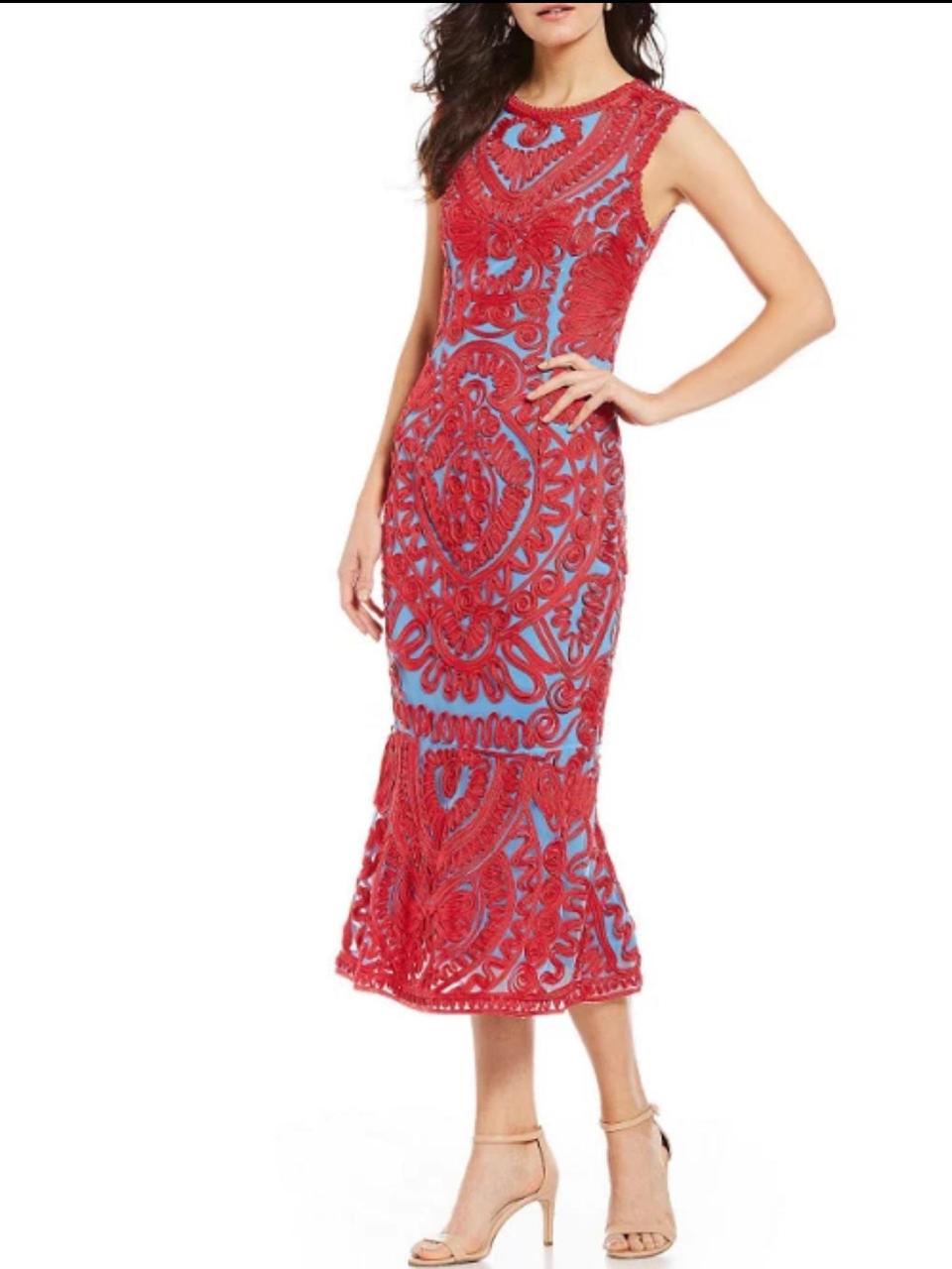 JS Collections Women's Dress - Red/Multi - 4 – Js… - image 1