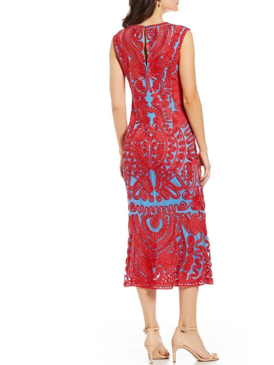 JS Collections Women's Dress - Red/Multi - 4 – Js… - image 2