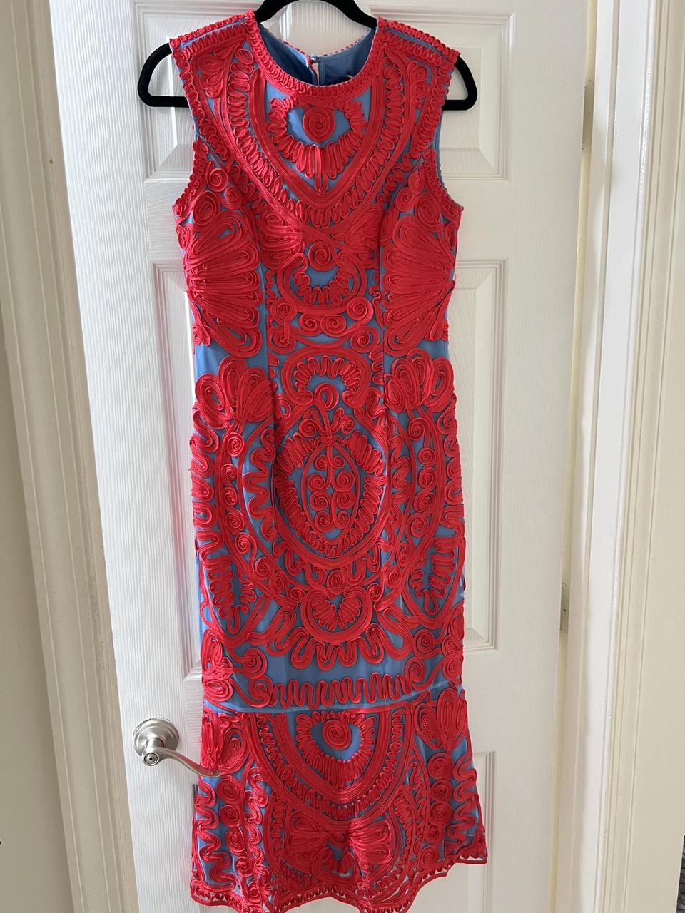 JS Collections Women's Dress - Red/Multi - 4 – Js… - image 3