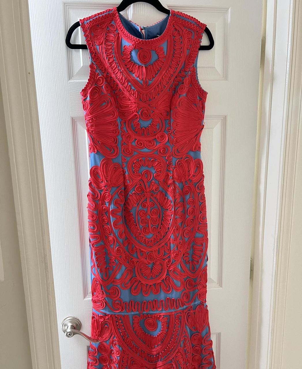 JS Collections Women's Dress - Red/Multi - 4 – Js… - image 4