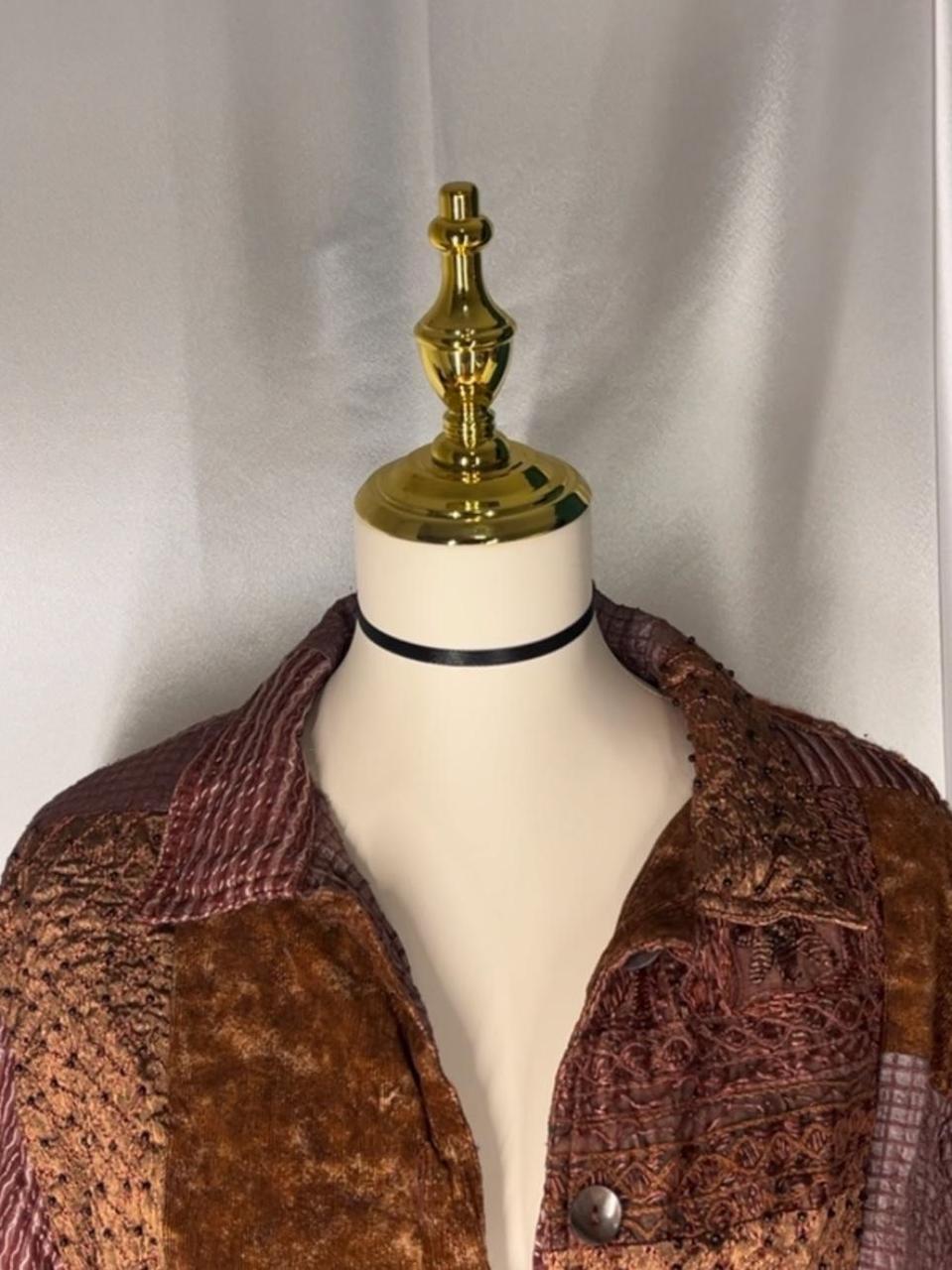 Multiples Women's Shacket Jacket - Brown/Multi - … - image 3