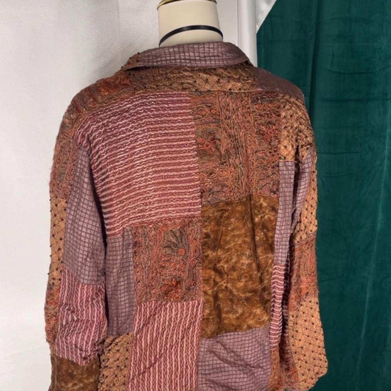 Multiples Women's Shacket Jacket - Brown/Multi - … - image 4