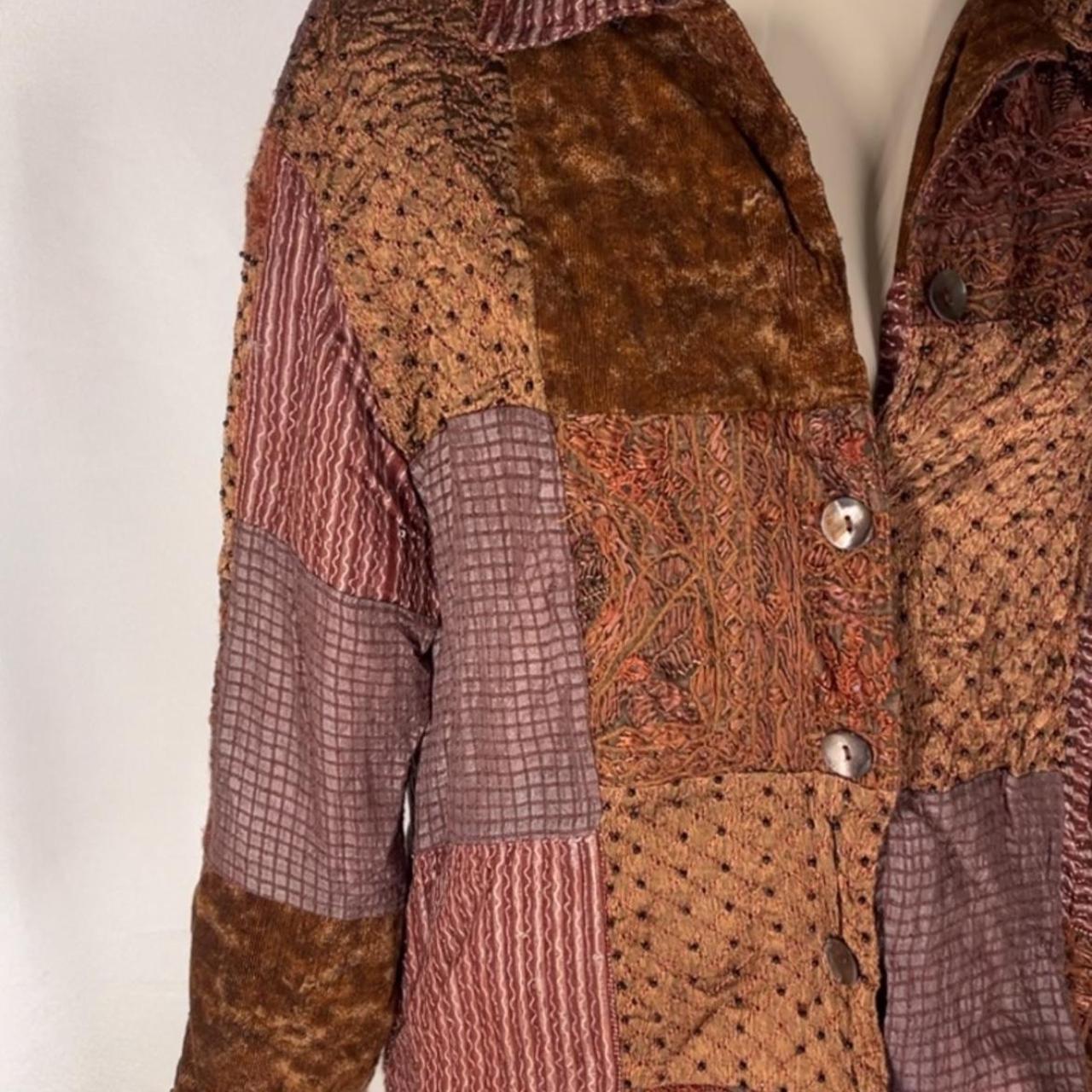 Multiples Women's Shacket Jacket - Brown/Multi - … - image 2