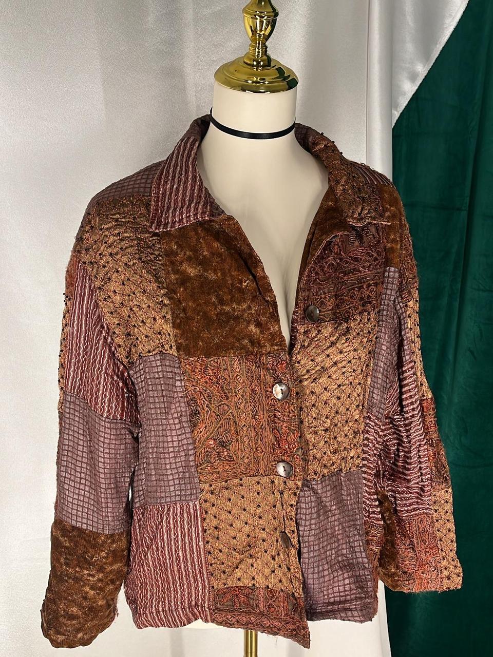 Multiples Women's Shacket Jacket - Brown/Multi - … - image 1