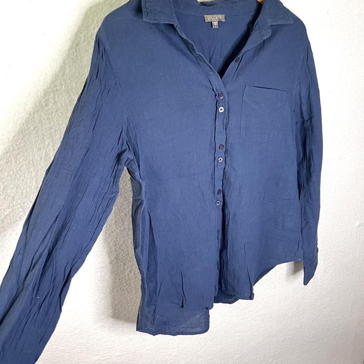 Lilla p women's blue shirt