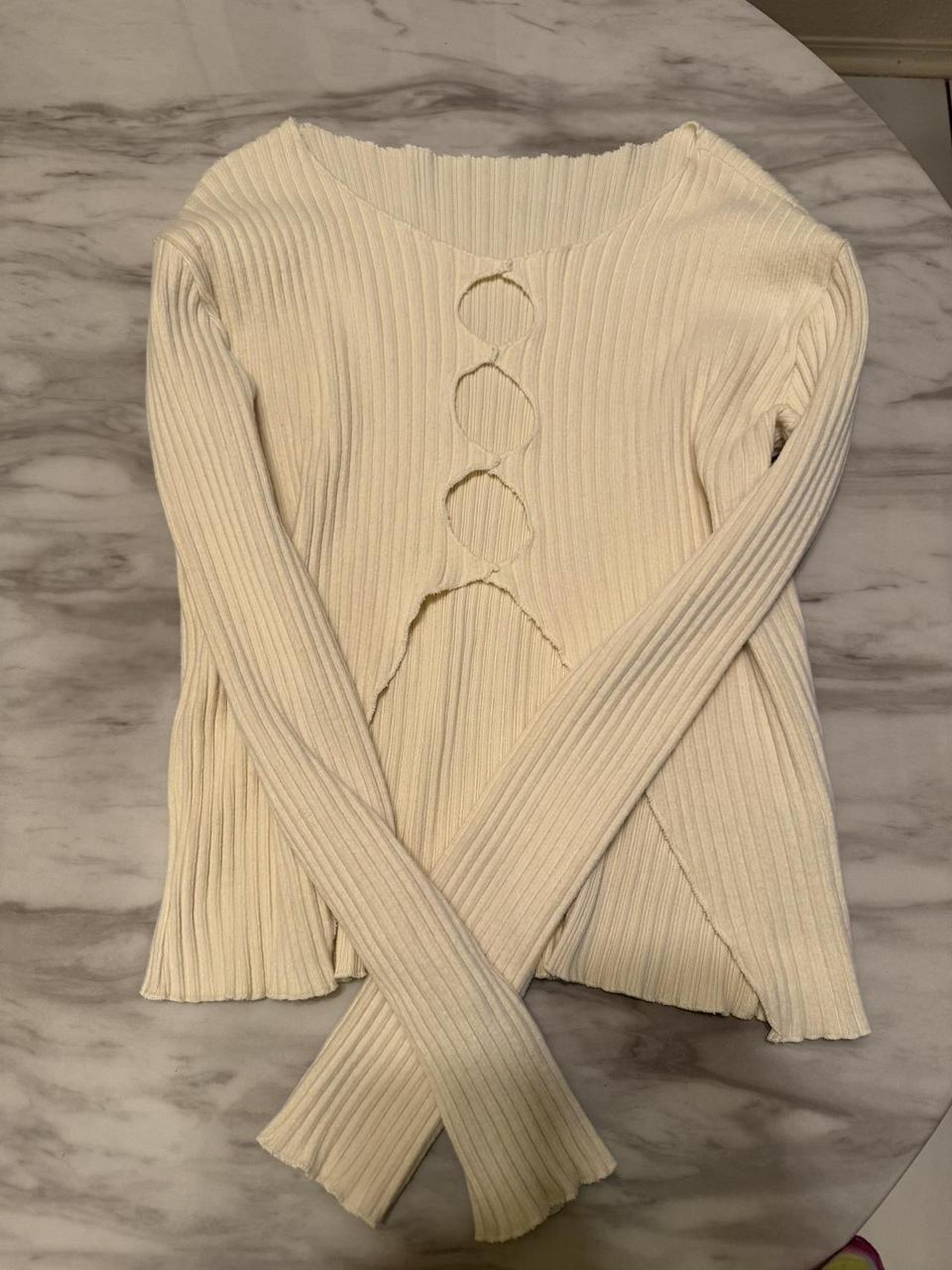 Source Unknown Women's Blouse - Cream/White - One… - image 2