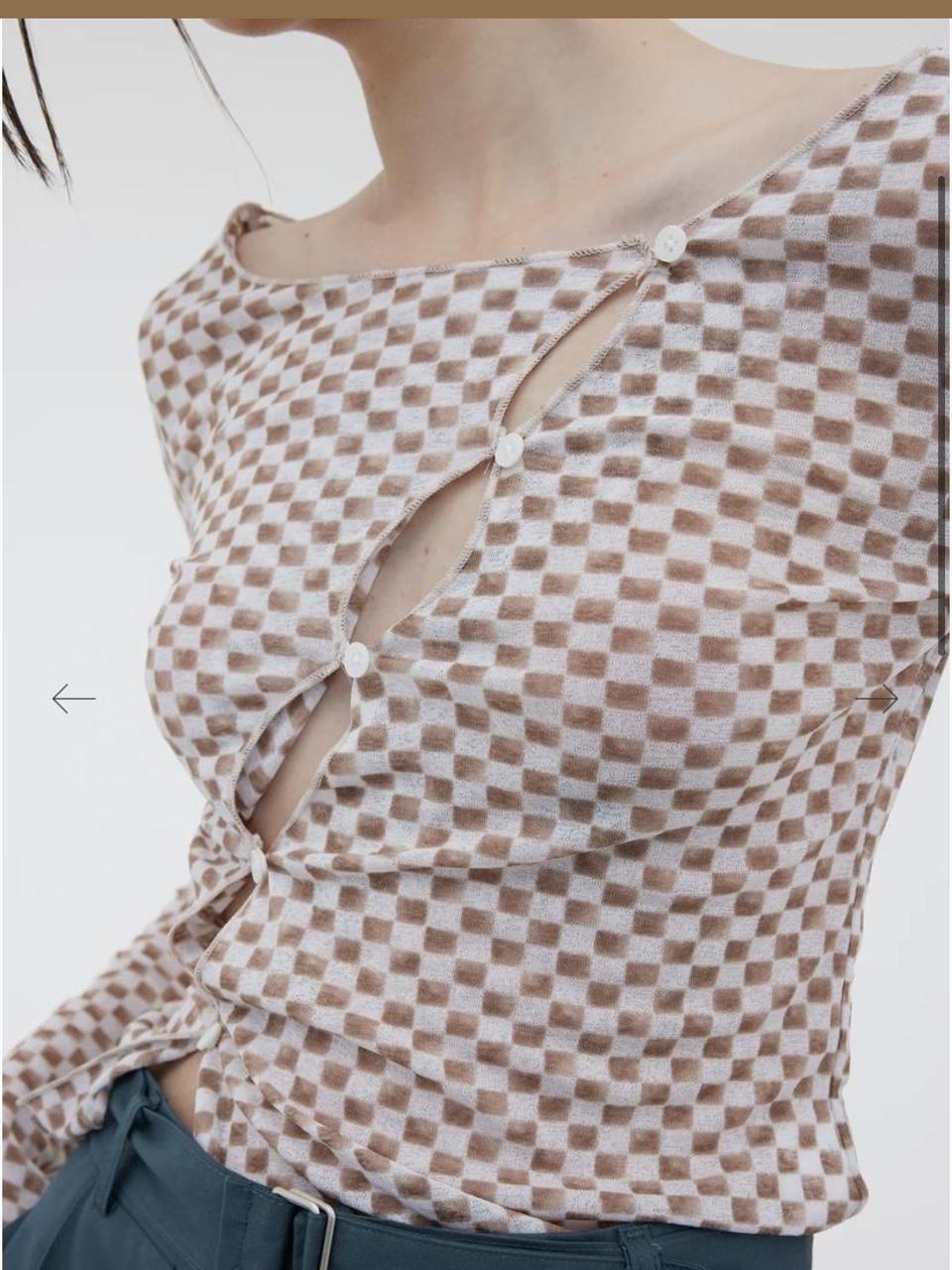 Source Unknown Women's Blouse - Multi/White - One… - image 2