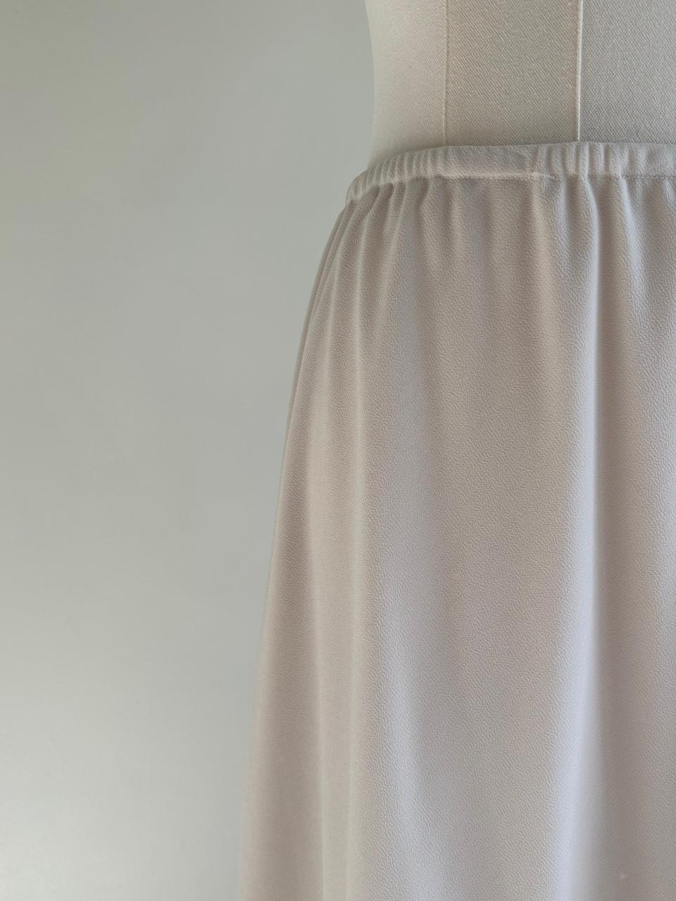 Vintage Women's Skirt - Cream/White - 12 – Vintag… - image 1