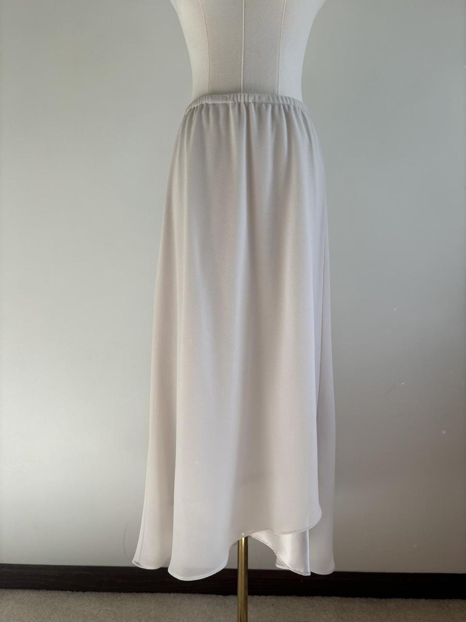 Vintage Women's Skirt - Cream/White - 12 – Vintag… - image 2
