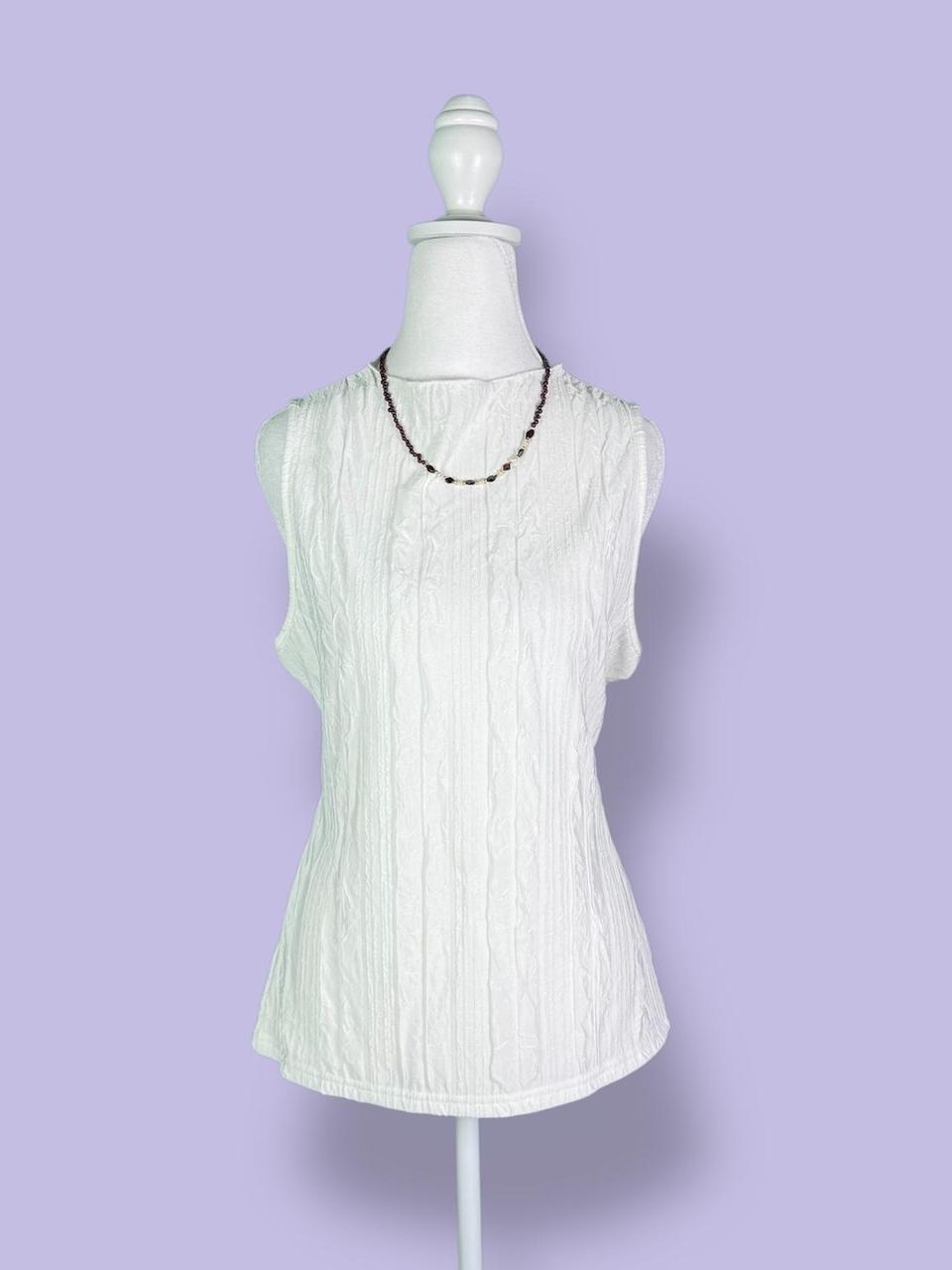 Women's Blouse - White - L – Super comfy basic wh… - image 1
