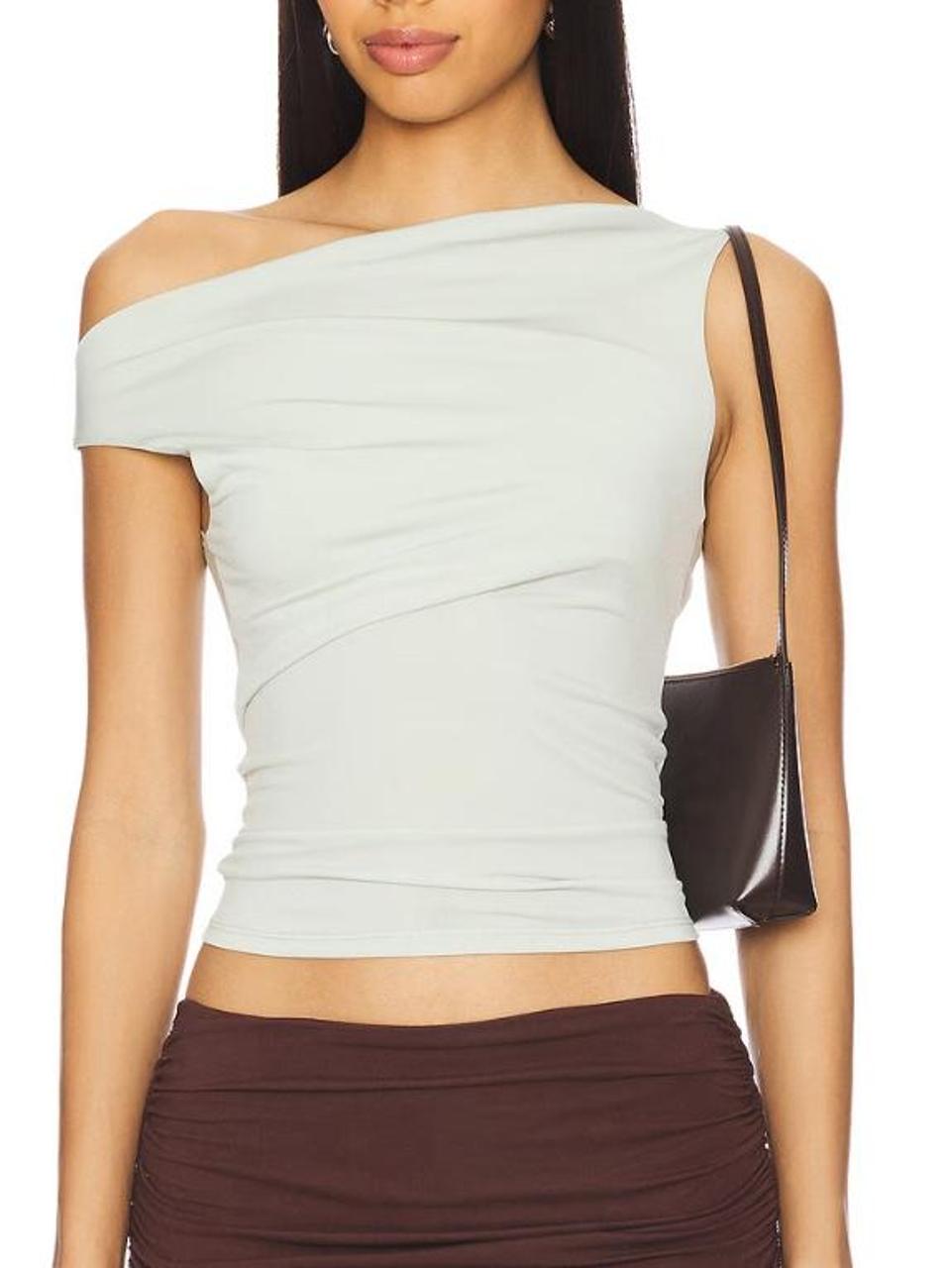 Miaou Women's Tank top - White/Green - S – Miaou Lani Top Stretch fabric Good condition …