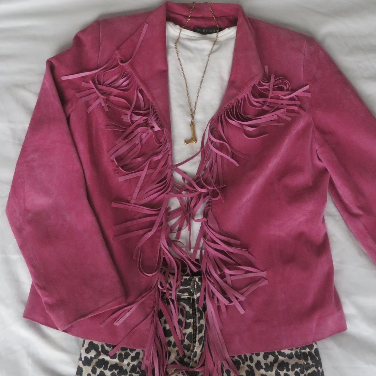 Women's Jacket - Pink - M – Ruby Chō raspberry le… - image 2