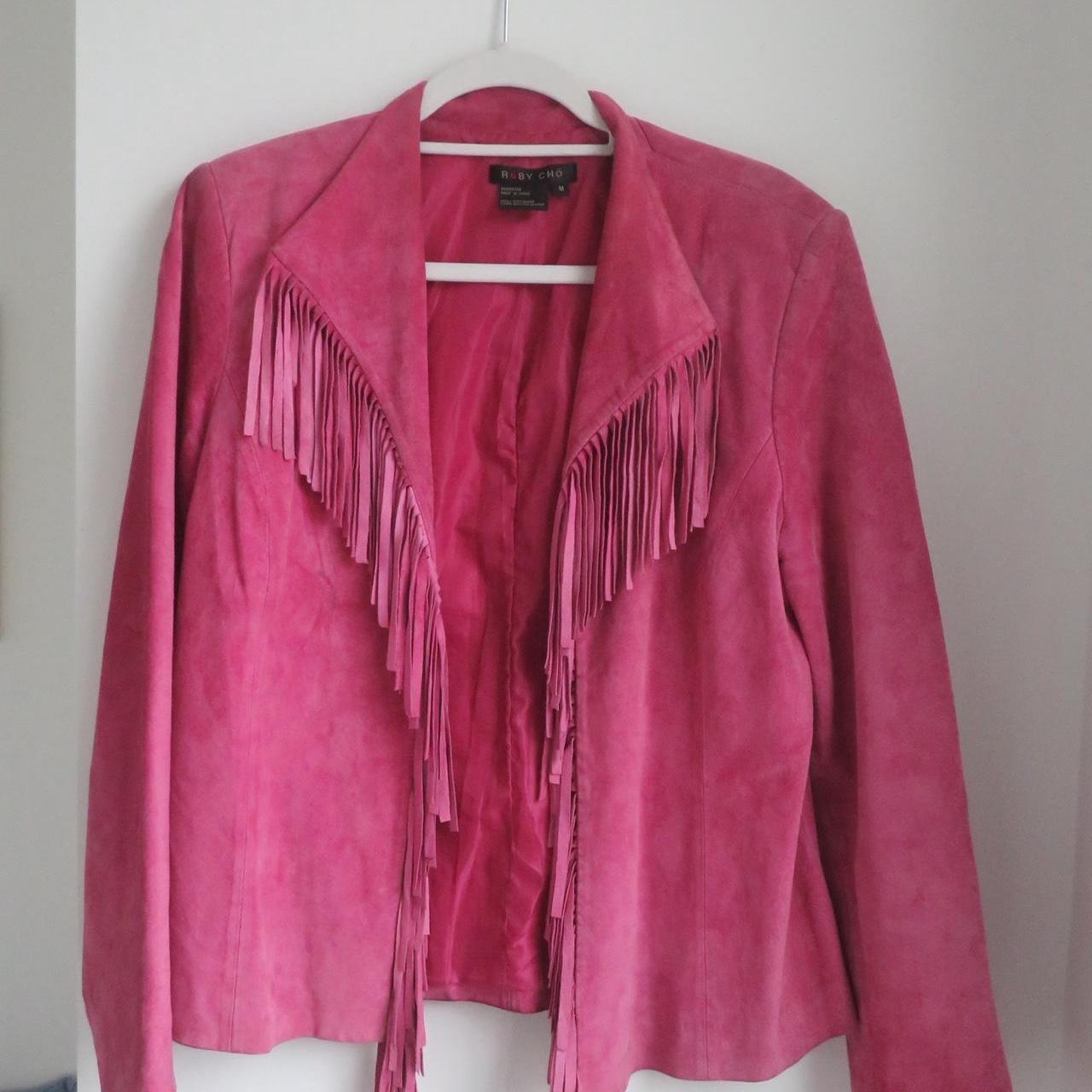 Women's Jacket - Pink - M – Ruby Chō raspberry le… - image 3