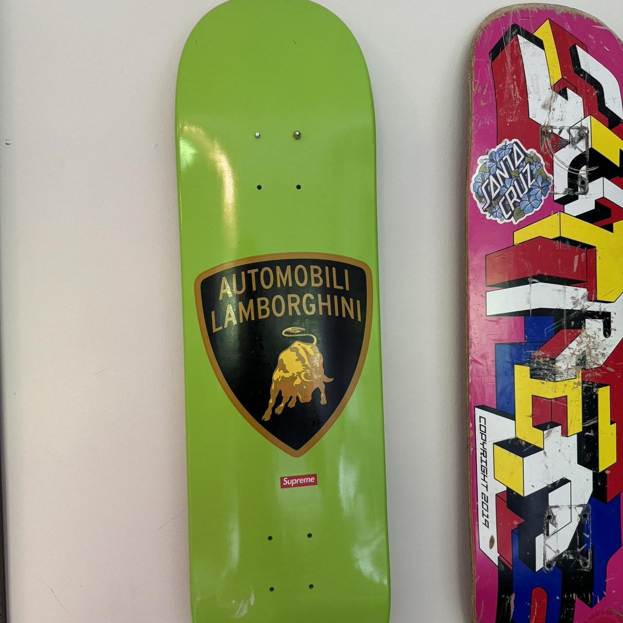 スケートボード Supreme Automobili Lamborghini Deck Supreme Automobili Lamborghini Skateboard Deck Black/Lime