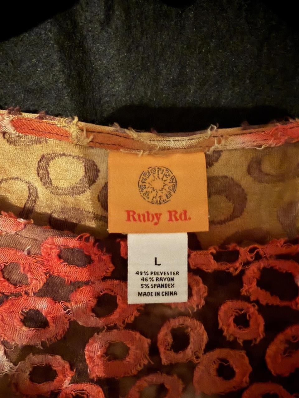 Ruby Rd. Women's Shirt - Orange/Multi - L – Ruby … - image 3