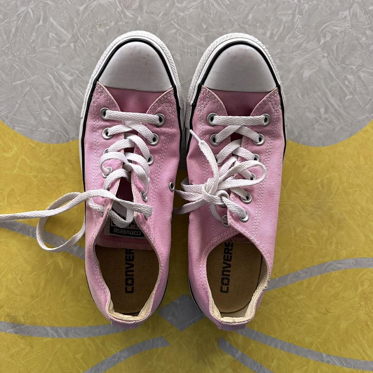 Pink Low Top Converse size: 8 or 9 The tag says... - Depop