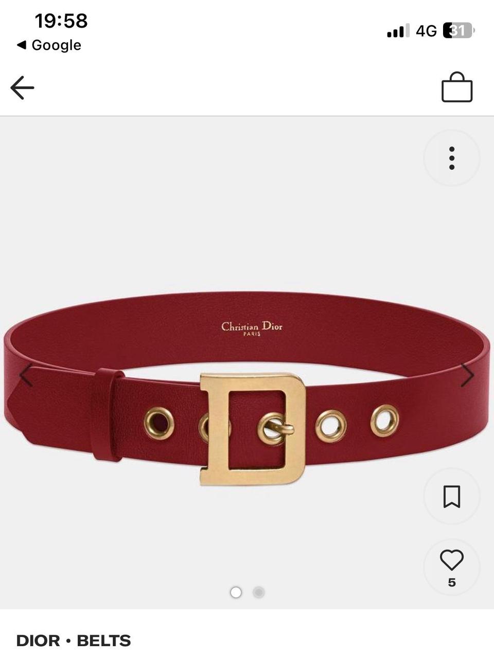 Christian Dior leather belts newest for women