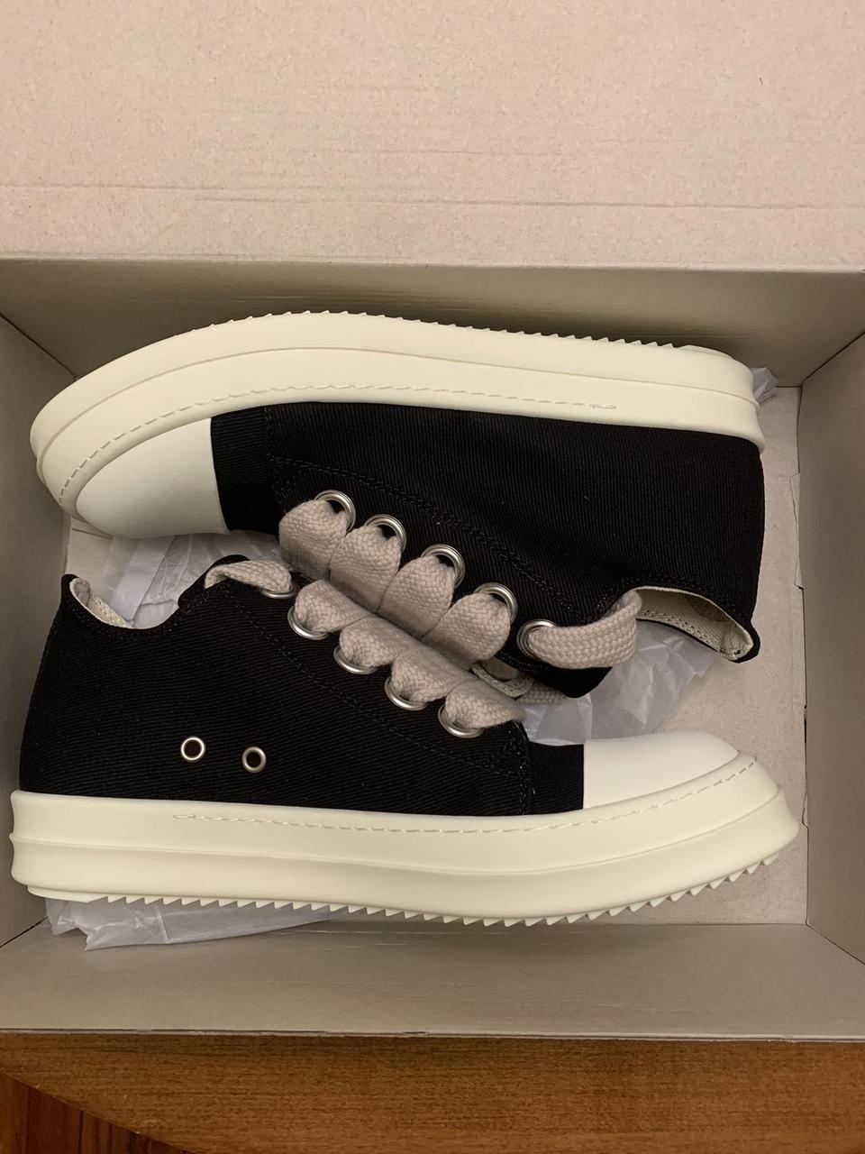 Rick Owens DRKSHDW Ramones Chunky Lace Lows Size 43... - Depop