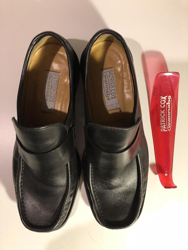 Black leather Patrick Cox Wannabe loafers, classic - Depop