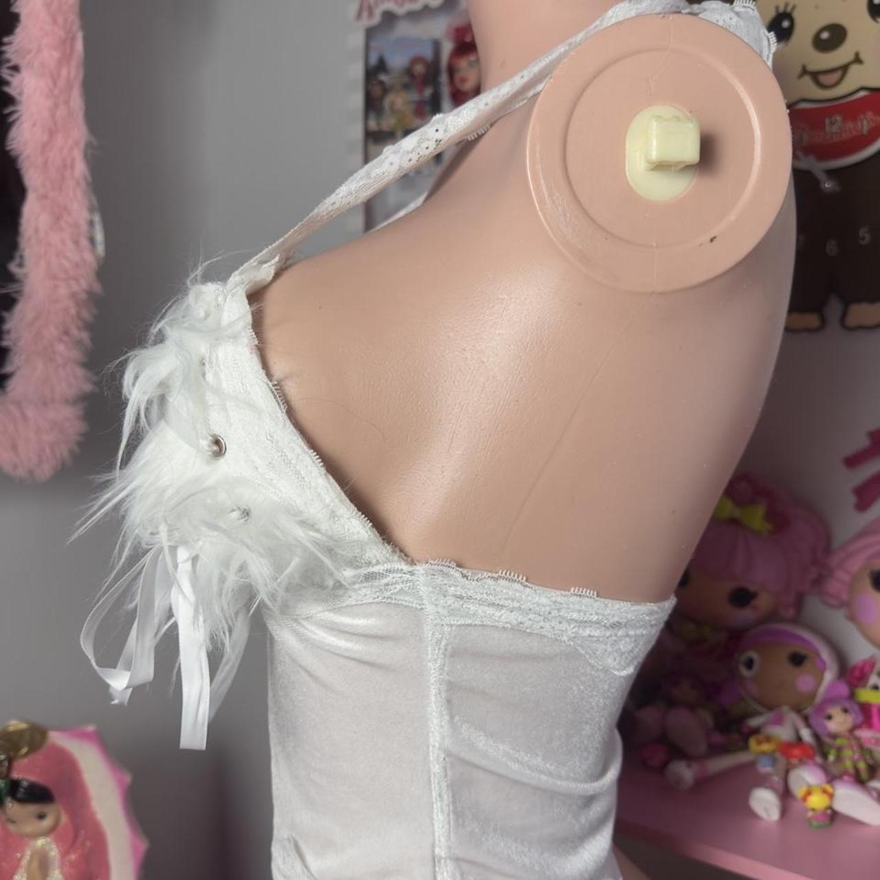 Mode mwah women's white corset