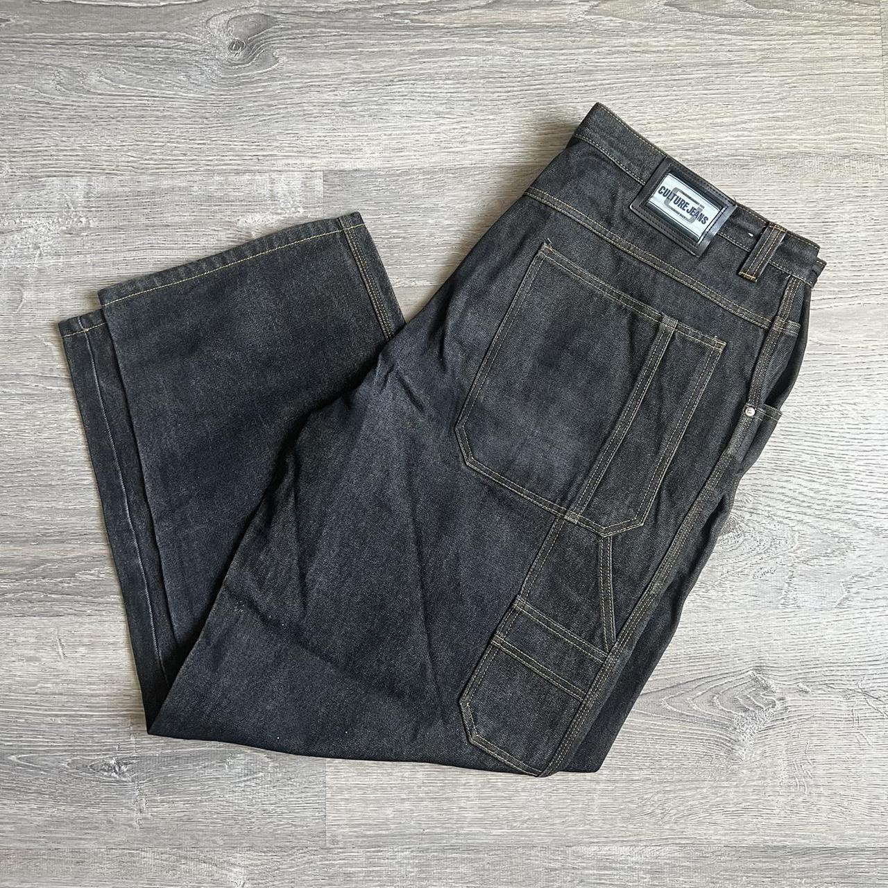 Vintage 90s Black Culture Jeans Baggy Carpenter | Depop