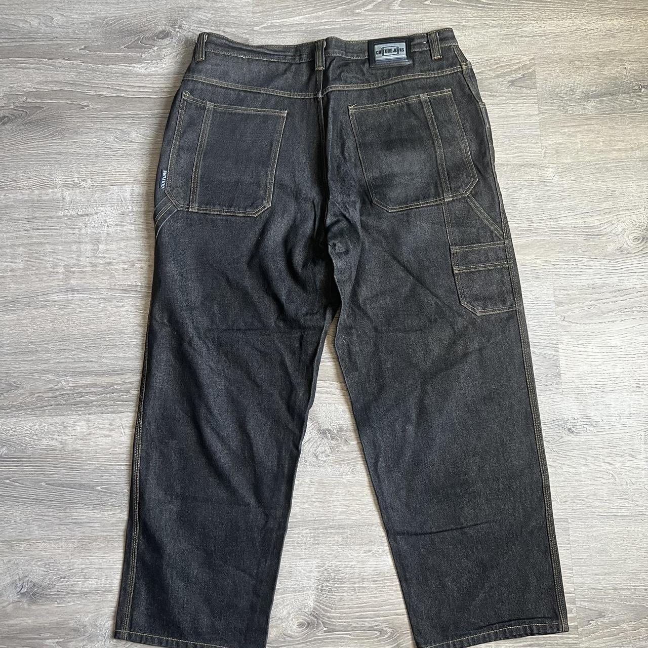 Vintage 90s Black Culture Jeans Baggy Carpenter | Depop