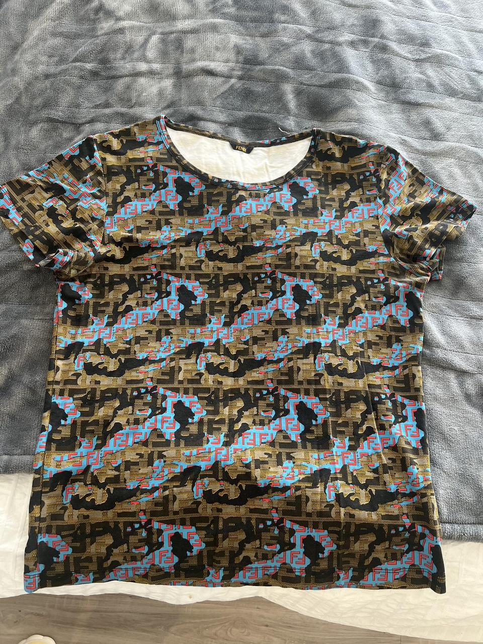 Fendi camo t shirt hotsell