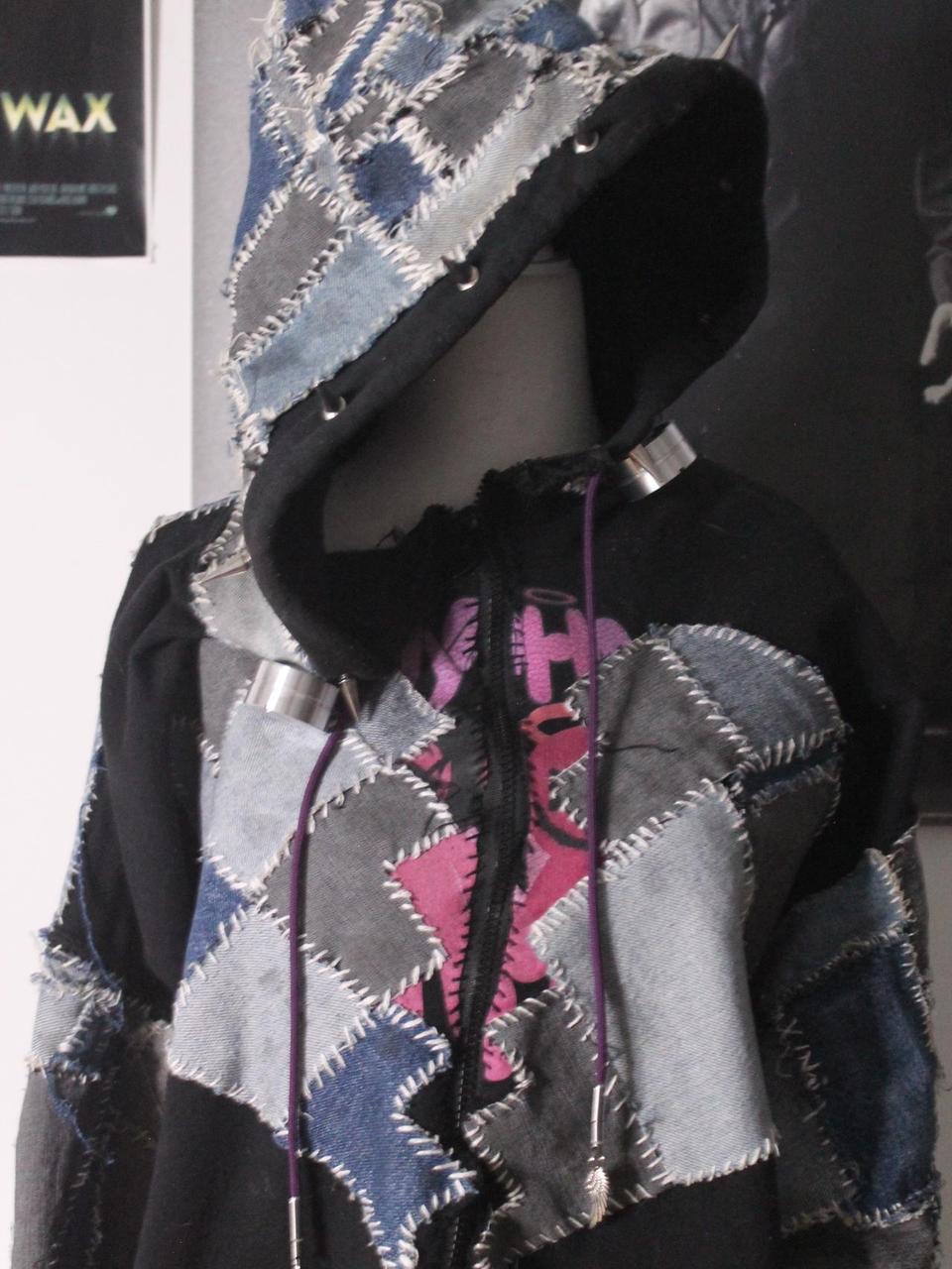 Men's Shacket Jacket - Black/Multi - L – Unique u… - image 2