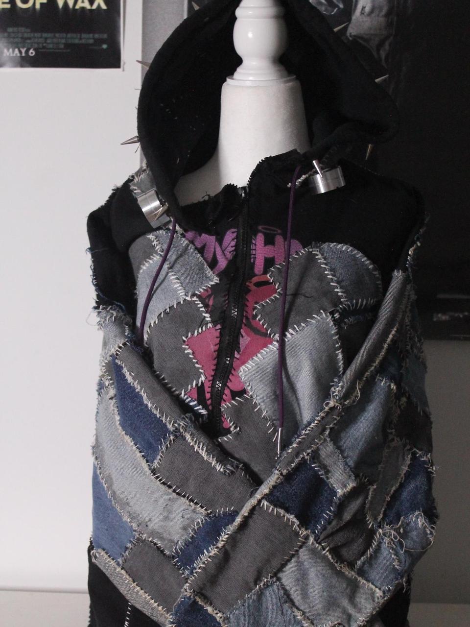 Men's Shacket Jacket - Black/Multi - L – Unique u… - image 3